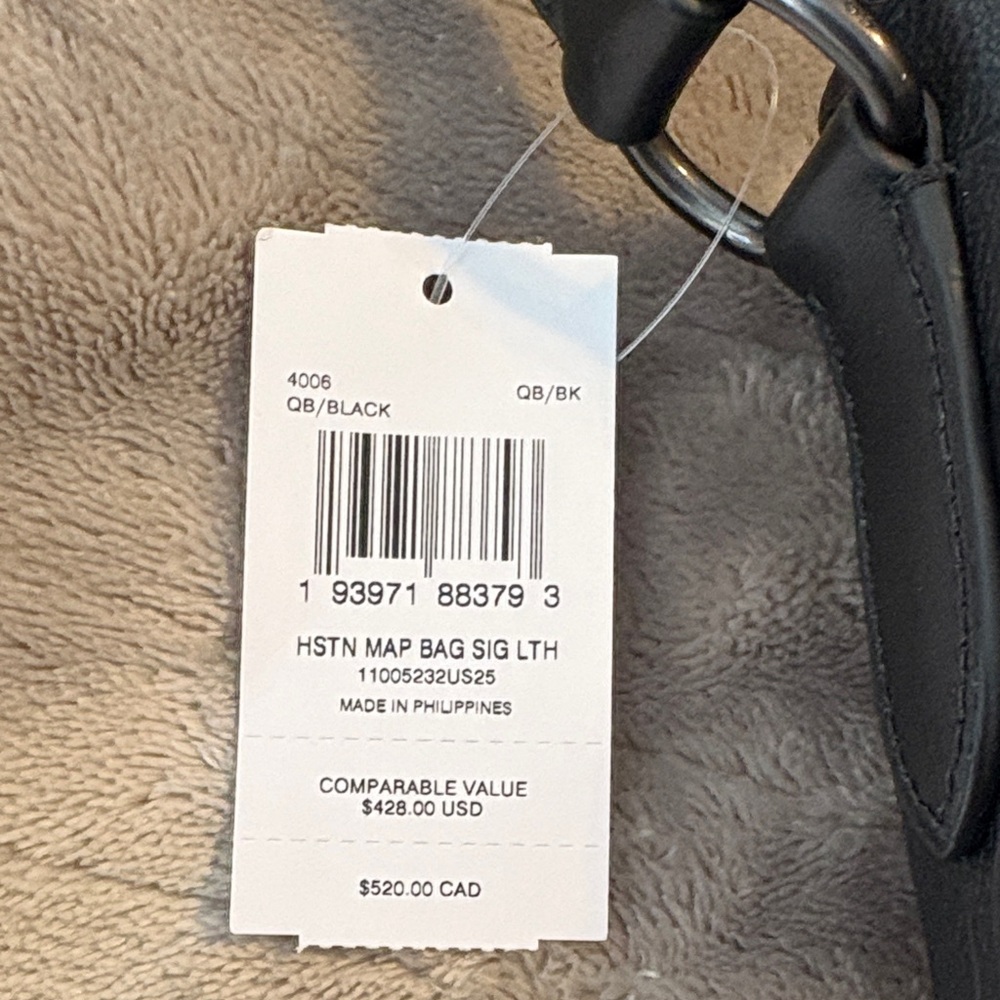 Coach Black Signature Leather Crossbody Bag
(Houston Map Messenger Bag) - Picture 4 of 7